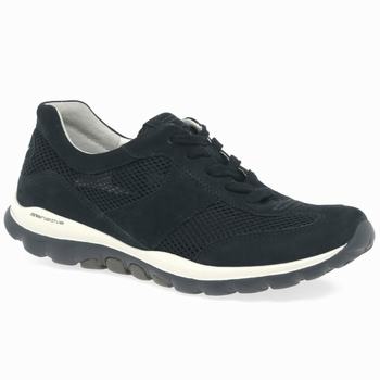 Black Women's Gabor Helen Sports Trainers | AQF-370815