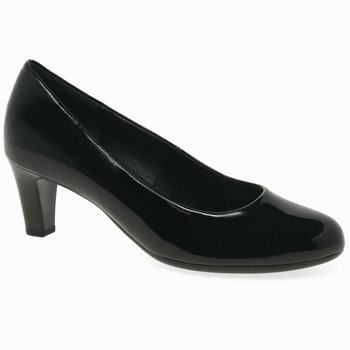 Black Women's Gabor Nesta II Court Heels | HJR-853129