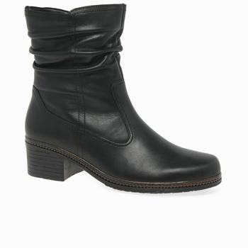 Black Women's Gabor South Ankle Boots | PTR-794820