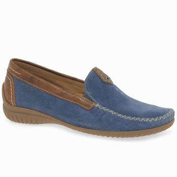 Blue Women's Gabor California Sporty Loafers | MAY-504239