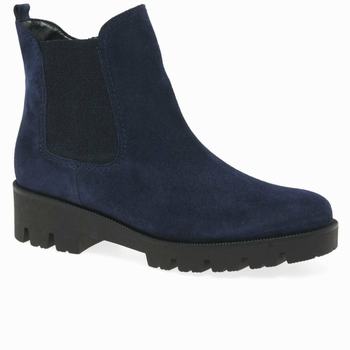 Blue Women's Gabor Newport Chelsea Boots | QOI-504719