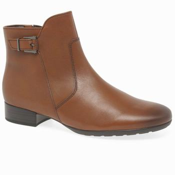 Brown Women's Gabor Bolan Ankle Boots | QIO-630825