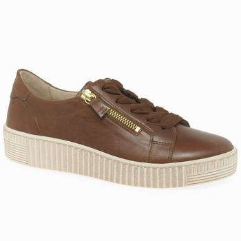 Brown Women's Gabor Wisdom Casual Trainers | UJD-914602