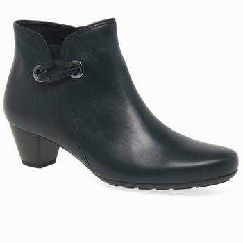 Navy Women's Gabor Keegan Ankle Boots | ATP-680792