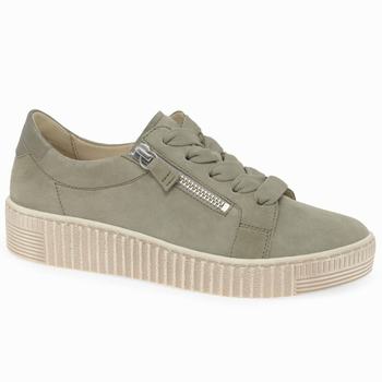 Olive Women's Gabor Wisdom Casual Trainers | YVO-651837