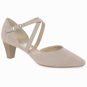 Rose Women's Gabor Callow Modern Cross Strap Court Heels | SKR-517926