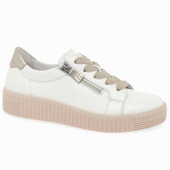 White / Rose Women's Gabor Wisdom Casual Trainers | WAG-831075