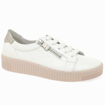 White Women's Gabor Wisdom Casual Trainers | JRQ-413579