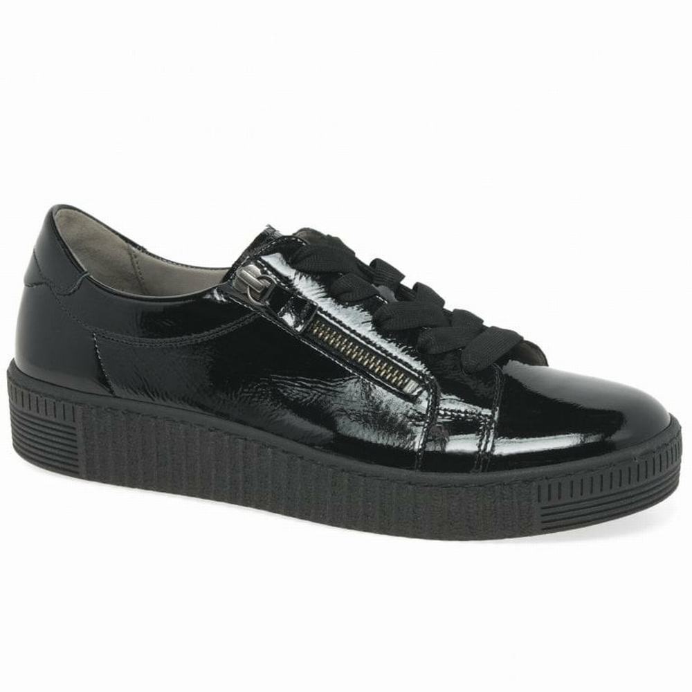 Black Women\'s Gabor Wisdom Casual Trainers | TKR-514672