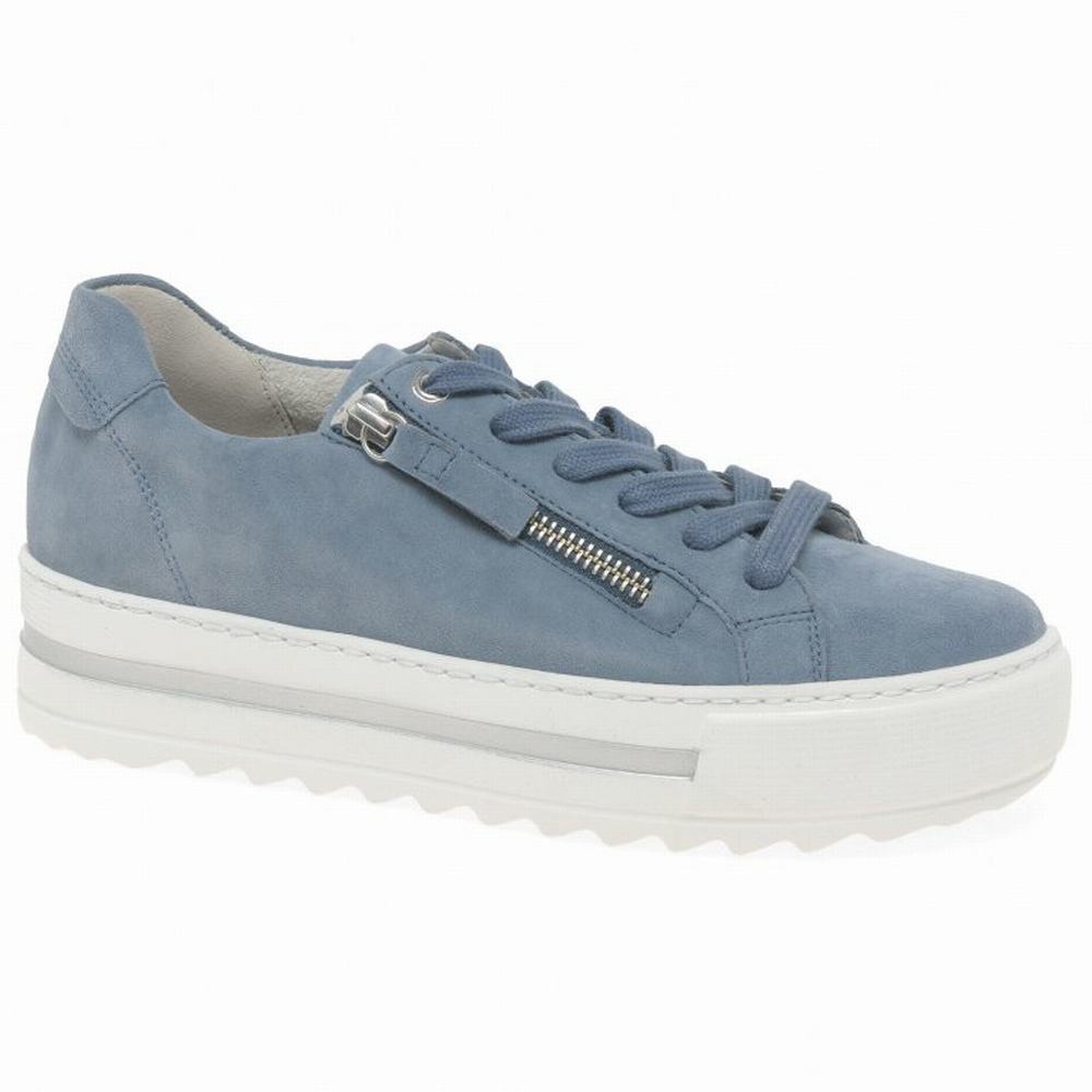 Blue Women\'s Gabor Heather Casual Trainers | SHL-546392