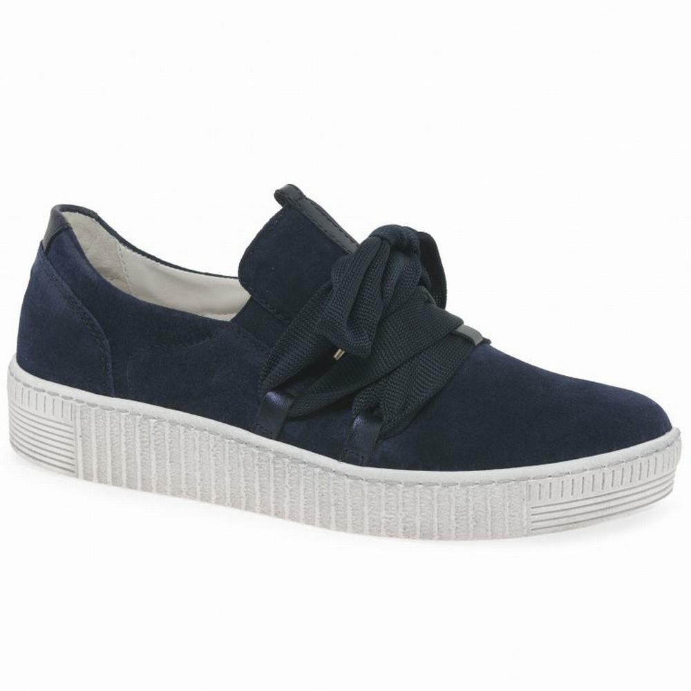 Blue Women\'s Gabor Waltz Casual Trainers | TZK-612930