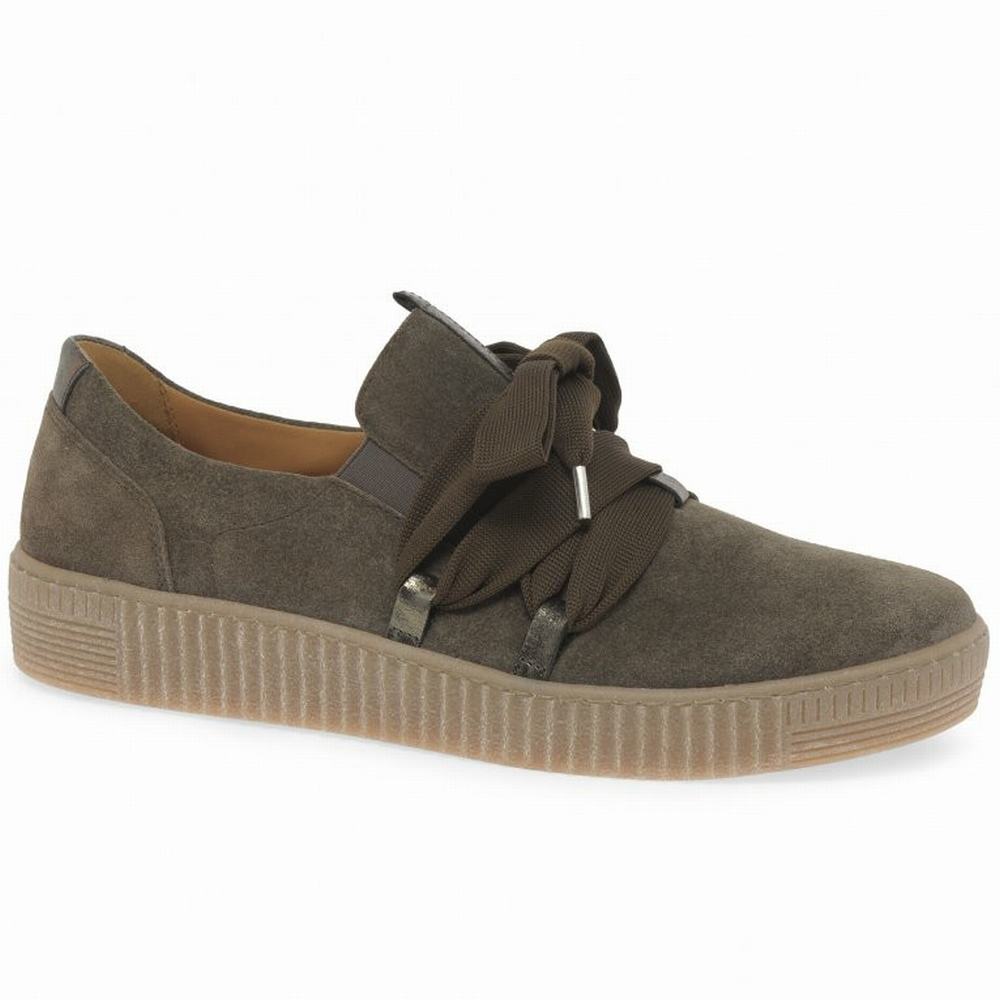 Grey Women\'s Gabor Waltz Casual Trainers | SLG-817629